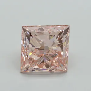 5.01ct PRINCESS Fancy Intense Pink VS2 Coloured Lab diamond