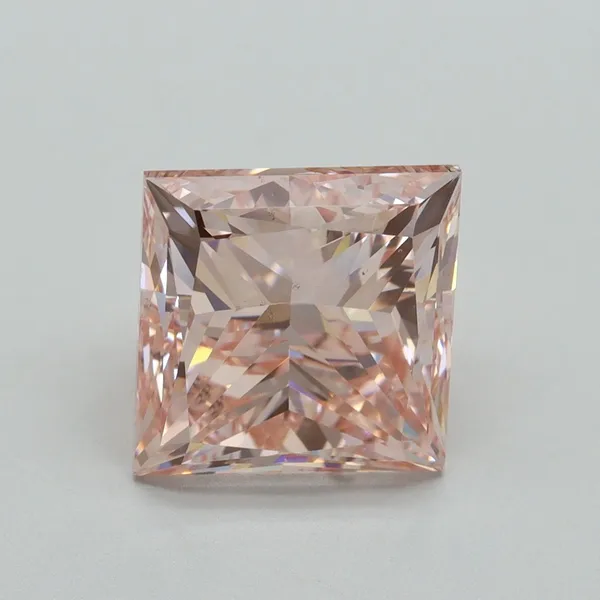 5.01ct PRINCESS Fancy Intense Pink VS2 Coloured Lab diamond