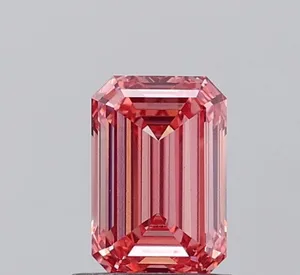 1.04ct EMERALD Fancy Vivid Pink VS1 Coloured Lab diamond