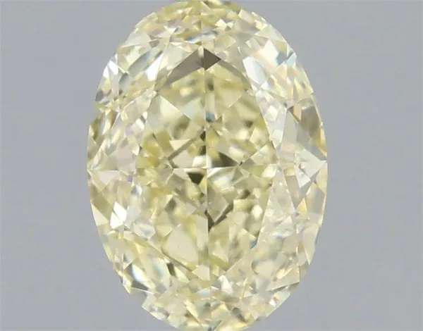 1.03ct OVAL Fancy Light Yellow VVS2 Coloured Lab diamond