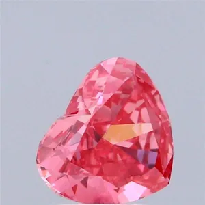 1.53ct HEART Fancy Vivid Pink VS1 Coloured Lab diamond