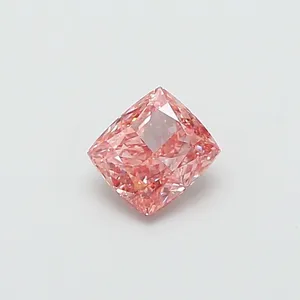 1.02ct CUSHION Fancy Vivid Pink SI1 Coloured Lab diamond