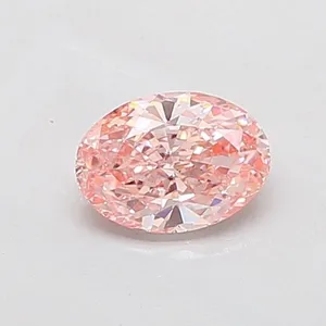 1.07ct OVAL Fancy Intense Pink VS1 Coloured Lab diamond