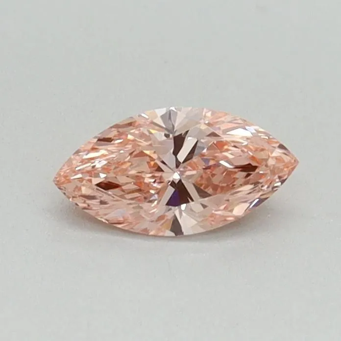 0.30ct MARQUISE Fancy Vivid Pink VVS2 Coloured Lab diamond