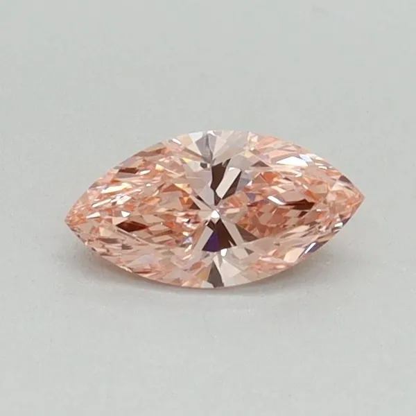0.3ct MARQUISE Fancy Vivid Pink VVS2 Coloured Lab diamond