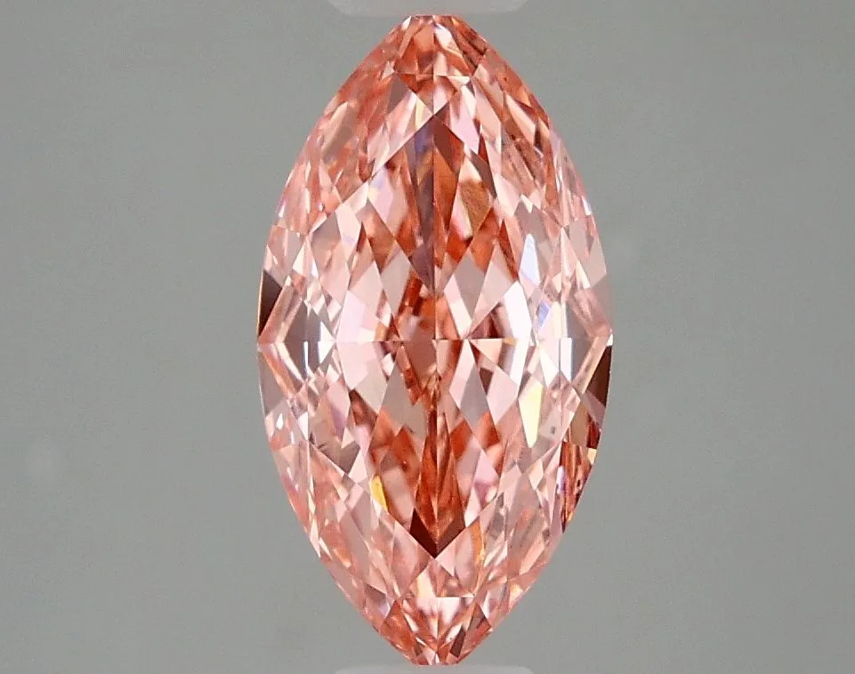 1.76ct MARQUISE Fancy Vivid Pink VVS1 Coloured Lab diamond
