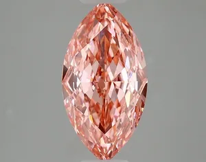 1.76ct MARQUISE Fancy Vivid Pink VVS1 Coloured Lab diamond