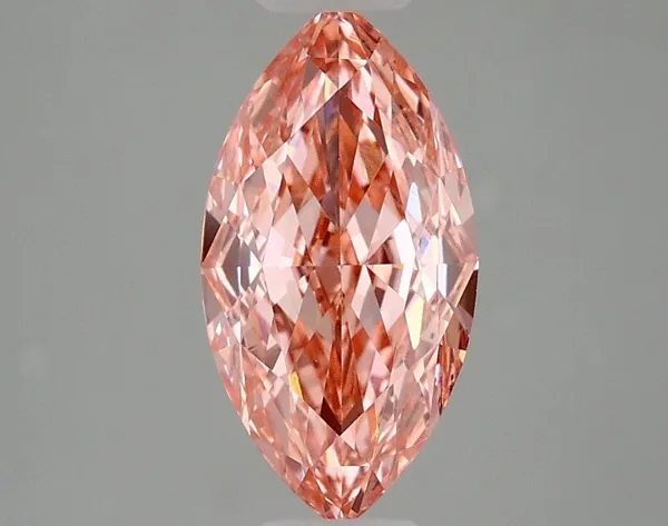 1.76ct MARQUISE Fancy Vivid Pink VVS1 Coloured Lab diamond