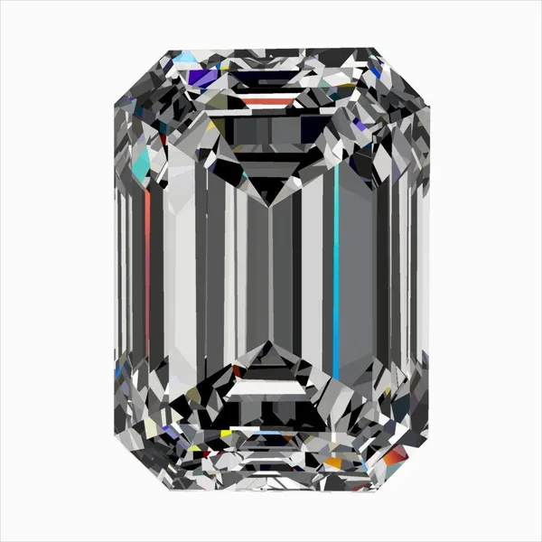 0.4ct EMERALD F VS1 Natural diamond