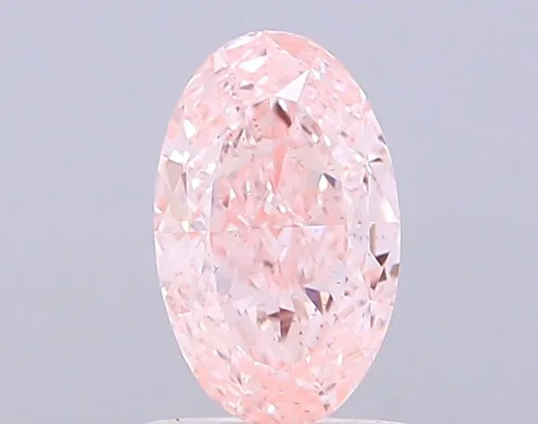 1.01ct OVAL Fancy Intense Pink VS2 Coloured Lab diamond