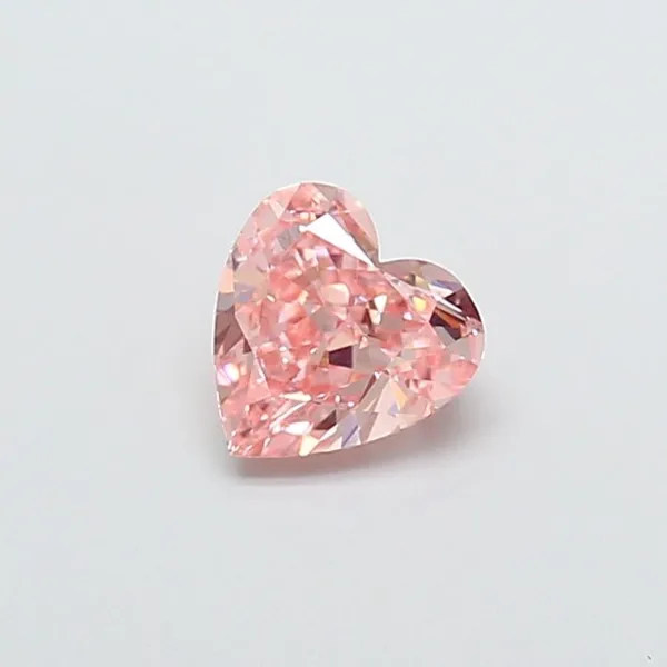 1.01ct HEART Fancy Vivid Pink VS2 Coloured Lab diamond