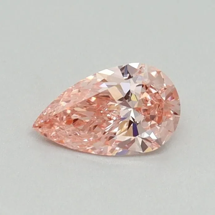 0.36ct PEAR Fancy Vivid Pink VS1 Coloured Lab diamond