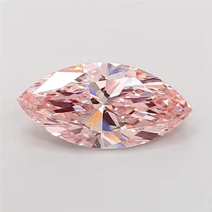 3ct MARQUISE Fancy Intense Pink SI1 Coloured Lab diamond