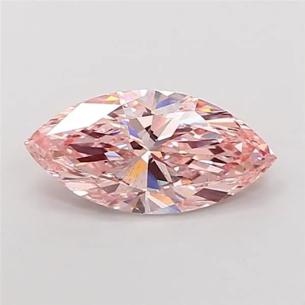 3ct MARQUISE Fancy Intense Pink SI1 Coloured Lab diamond
