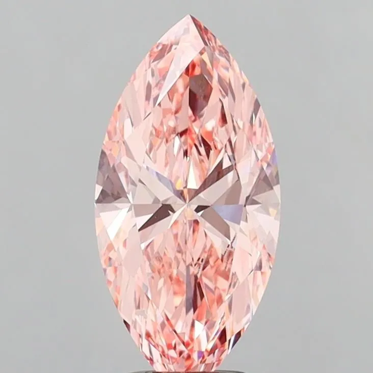 3.00ct MARQUISE Fancy Intense Pink VS1 Coloured Lab diamond