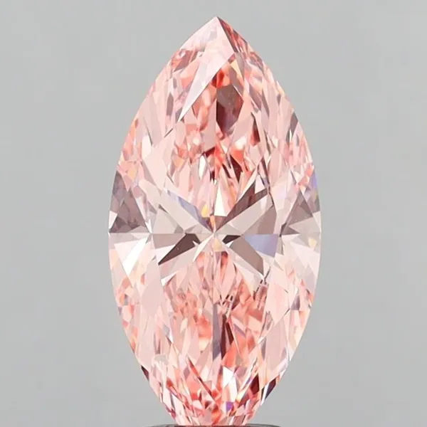 3ct MARQUISE Fancy Intense Pink VS1 Coloured Lab diamond