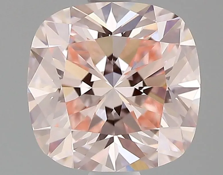 1.07ct CUSHION Fancy Pink VVS2 Coloured Lab diamond