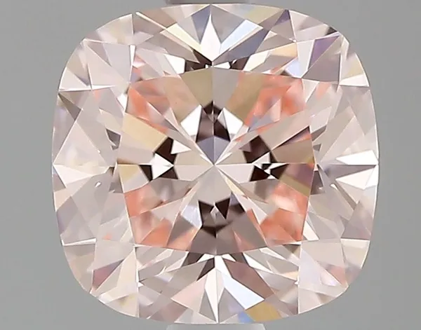1.07ct CUSHION Fancy Pink VVS2 Coloured Lab diamond