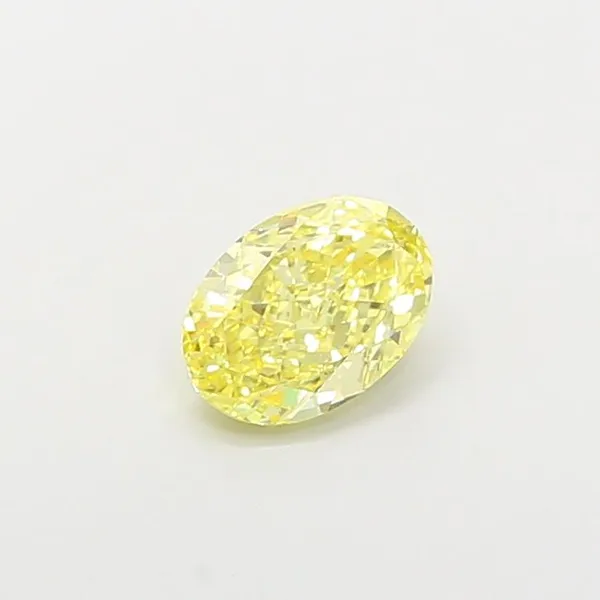1.14ct OVAL Fancy Intense Yellow VVS2 Coloured Lab diamond