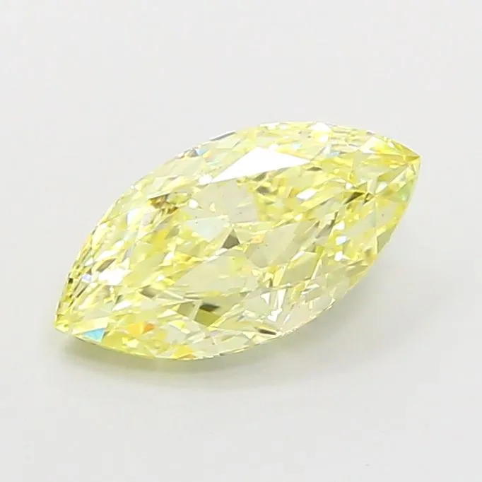 1.54ct MARQUISE Fancy Yellow VS2 Coloured Lab diamond