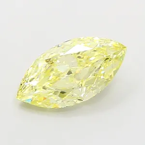 1.54ct MARQUISE Fancy Yellow VS2 Coloured Lab diamond
