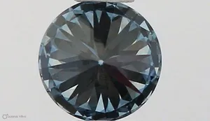 0.3ct ROUND Fancy Vivid Blue VVS1 Coloured Lab diamond