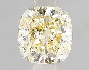 1.03ct CUSHION Fancy Intense Yellow VS1 Coloured Lab diamond