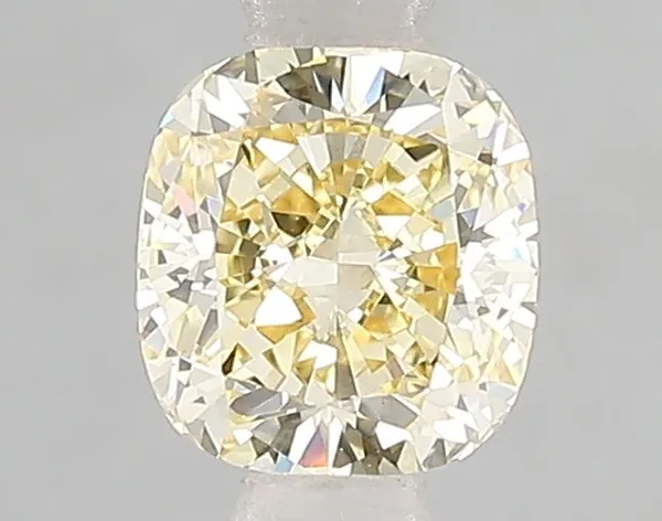 1.03ct CUSHION Fancy Intense Yellow VS1 Coloured Lab diamond
