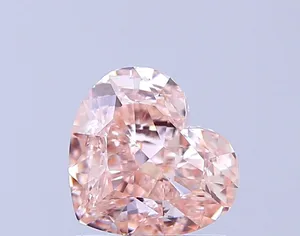 1.51ct HEART Fancy Brown Pink SI1 Coloured Lab diamond