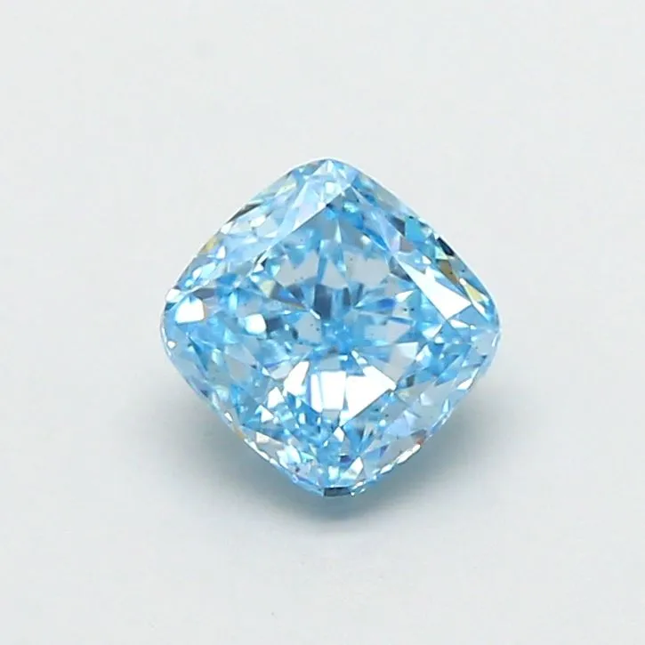 1.06ct CUSHION Fancy Vivid Blue SI1 Coloured Lab diamond