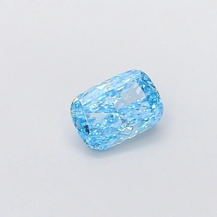 1.42ct CUSHION Fancy Vivid Blue VVS2 Coloured Lab diamond