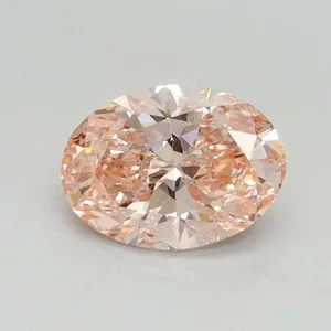 0.54ct OVAL Fancy Vivid Pink VS2 Coloured Lab diamond