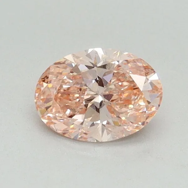 0.54ct OVAL Fancy Vivid Pink VS2 Coloured Lab diamond