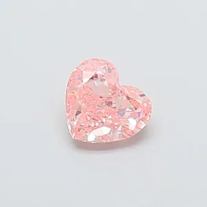 0.34ct HEART Fancy Vivid Pink VS1 Coloured Lab diamond