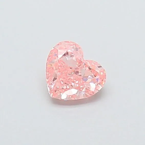 0.34ct HEART Fancy Vivid Pink VS1 Coloured Lab diamond