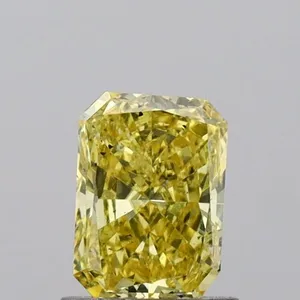 1.02ct RADIANT Fancy Vivid Yellow SI1 Coloured Lab diamond