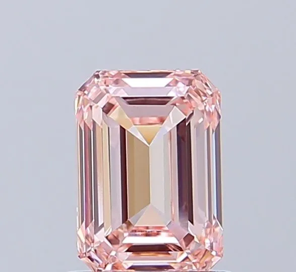 1.22ct EMERALD Fancy Intense Pink VVS2 Coloured Lab diamond