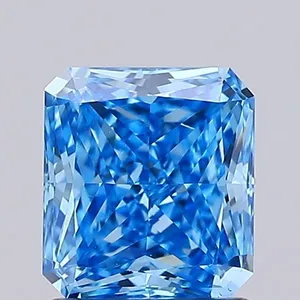1.1ct RADIANT Fancy Vivid Blue VS1 Coloured Lab diamond
