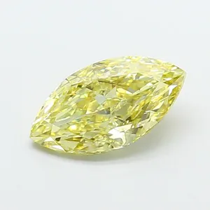 2.5ct MARQUISE Fancy Intense Yellow VS2 Coloured Lab diamond