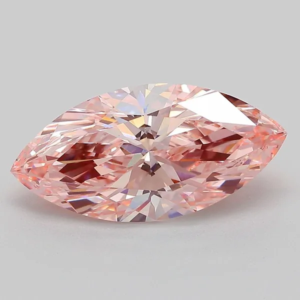3ct MARQUISE Fancy Vivid Pink VVS2 Coloured Lab diamond