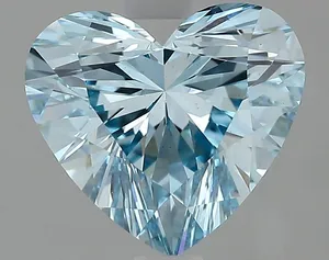 1.58ct HEART Fancy Intense Blue VS1 Coloured Lab diamond