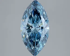 3.05ct MARQUISE Fancy Vivid Blue SI1 Coloured Lab diamond