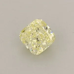 0.39ct CUSHION Fancy Vivid Yellow VVS2 Coloured Lab diamond
