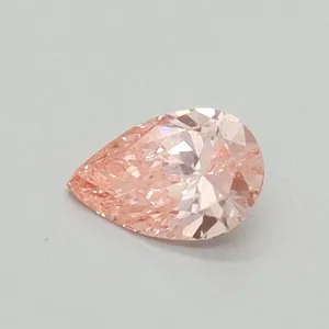 0.3ct PEAR Fancy Vivid Pink VS2 Coloured Lab diamond