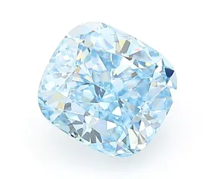 1.08ct CUSHION Fancy Vivid Blue VVS2 Coloured Lab diamond