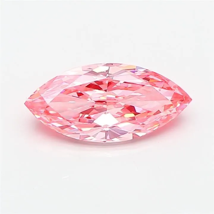 1.03ct MARQUISE Fancy Vivid Pink VS1 Coloured Lab diamond