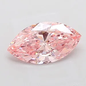 2.5ct MARQUISE Fancy Vivid Pink VS2 Coloured Lab diamond