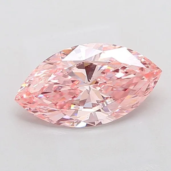 2.5ct MARQUISE Fancy Vivid Pink VS2 Coloured Lab diamond