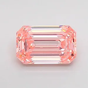 1.01ct EMERALD Fancy Intense Pink VVS2 Coloured Lab diamond