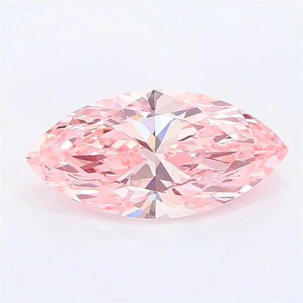 0.99ct MARQUISE Fancy Vivid Pink VS1 Coloured Lab diamond